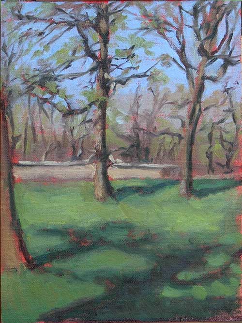 Plein Air Painting: On the Park Lawn With My Pochade Box