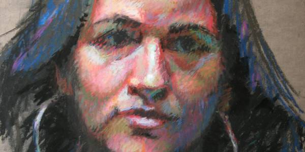 Roxanne, pastel portrait by Jeffrey Smtih