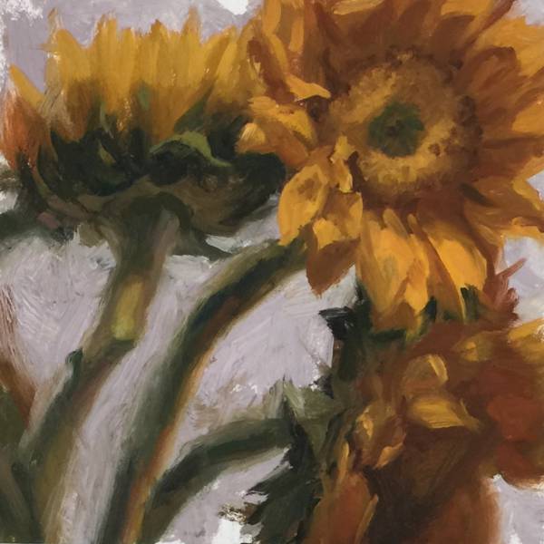 Sunflowers | oil on panel | Jeffrey Smith