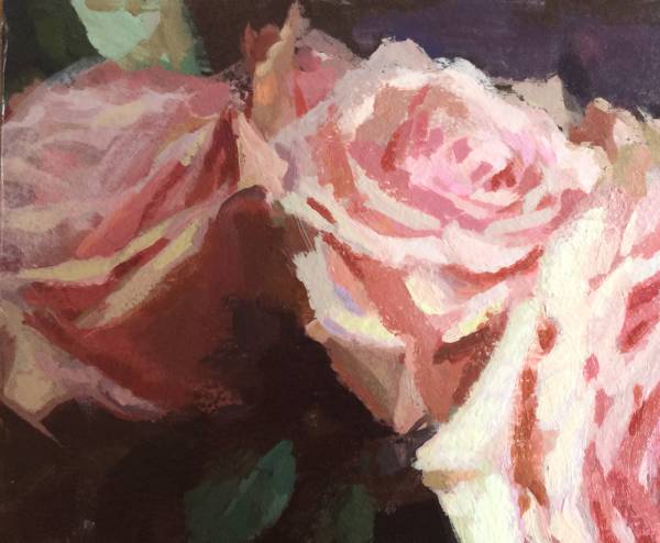 Soft Pink Roses - detail | Jeffrey Smith Art